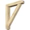 Ekena Millwork Traditional Craftsman Rough Sawn Bracket w/ Offset Brace, Douglas Fir, 6"W x 32"D x 38"H BKT0604X32X38TRA04RDF - alternate 1